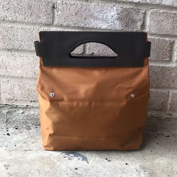 Lancel Convertible Nylon Tote